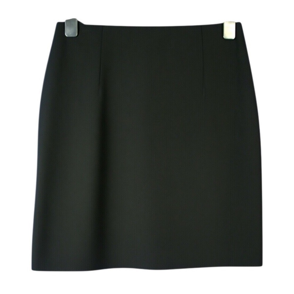 CARLISLE Classic LINED BLACK SOFT SUIT FABRIC Triacetate Blend PENCIL SKIRT 8